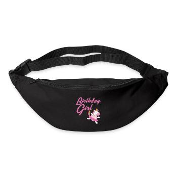 Cute Awesome Unicorn Birthday Girl T-Shirt Present - Gürteltasche - Schwarz - Vorne