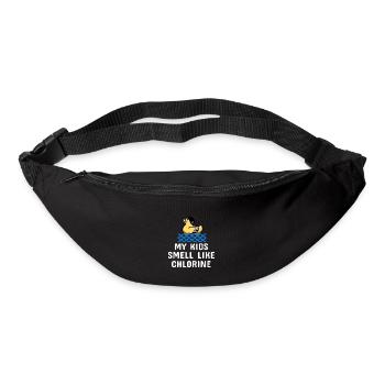 Schwimmen Spruch Lustig My Kids Smell Like - Gürteltasche - Schwarz - Vorne