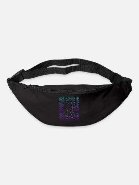 Skateboarding Skateboarder Skateboard Retro - Bum bag - black