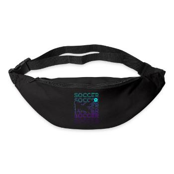 Joueur de football Rétro - Sac banane - noir - Devant