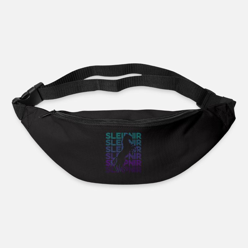 Sleipnir Odin Wikinger Nordische Mythologie Retro - Gürteltasche - Schwarz