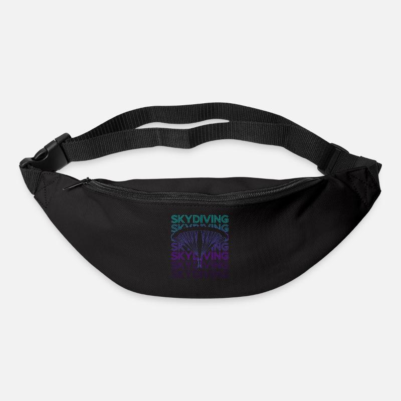 Fallschirmspringen Fallschirmspringer Retro - Gürteltasche - Schwarz