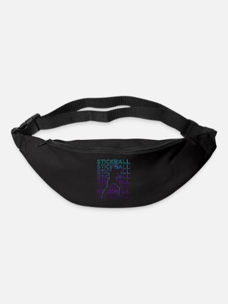 Stickball Spieler Retro - Gürteltasche - Schwarz