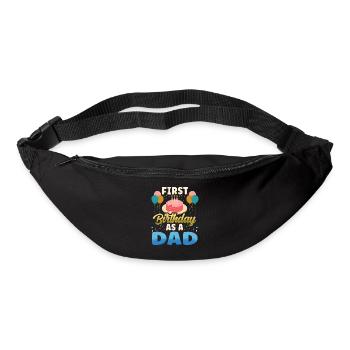 First Birthday As Papa Daddy Father Party - Bum bag - black - Front
