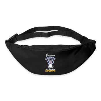 Hase Kaninchen Haustier Hasen Mama Geschenk - Gürteltasche - Schwarz - Vorne