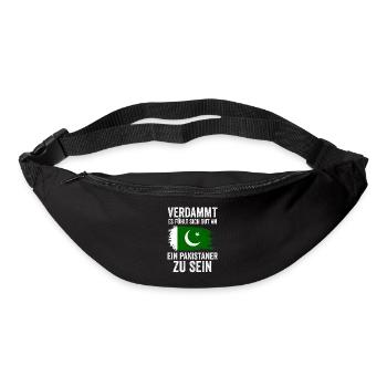 Pakistan Pakistaner Pakistanisches - Gürteltasche - Schwarz - Vorne