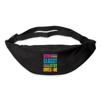 Classy Stay Aweome Retro Walkman - Bum bag - black - Front