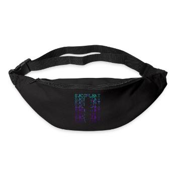 Sukkulente Kaktus Retro - Gürteltasche - Schwarz - Vorne