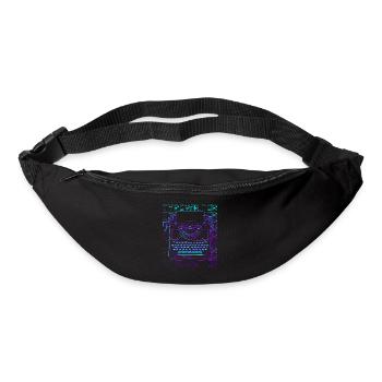 Type de machine à écrire Retro - Sac banane - noir - Devant