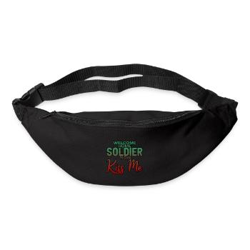 Bienvenue à la maison Soldat, maintenant embrasse-moi 3 - Sac banane - noir - Devant