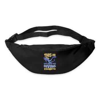 Tauchen Scuba Tauchlehrer Urlaub Sommer Geschenk - Gürteltasche - Schwarz - Vorne