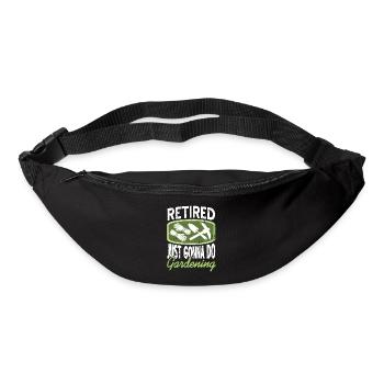 Retired Just Gonna Do Gardening Vintage T-Shirt - Gürteltasche - Schwarz - Vorne