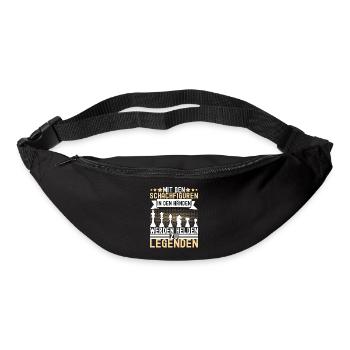Schach Schachspieler - Gürteltasche - Schwarz - Vorne