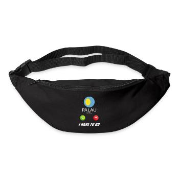 Palau ruft an Lusiger Flaggen Spruch - Gürteltasche - Schwarz - Vorne