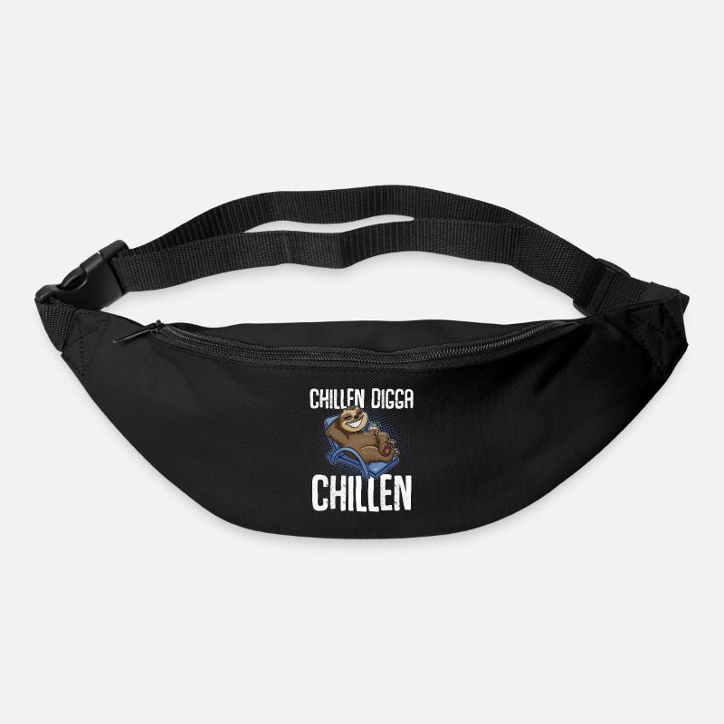 Chillen Digga Chillen Faultier - Gürteltasche - Schwarz