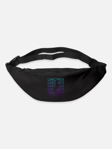 Einhorn Retro - Gürteltasche - Schwarz