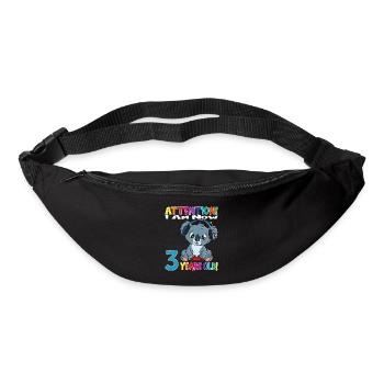 Gaming Koala I Am Now 3 Years Old - Bum bag - black - Front