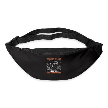 Elektriker Elektroniker Handwerker Geschenk - Gürteltasche - Schwarz - Vorne