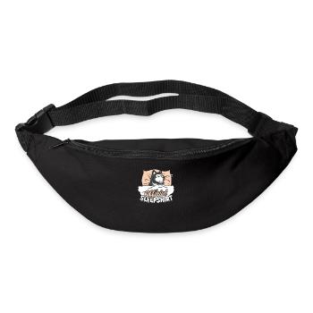 Offizielles Schlafhemd - sibirischer Husky - Gürteltasche - Schwarz - Vorne
