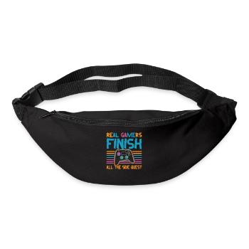 Real Gamers Finishes All The Side Quests - Video G - Bum bag - black - Front