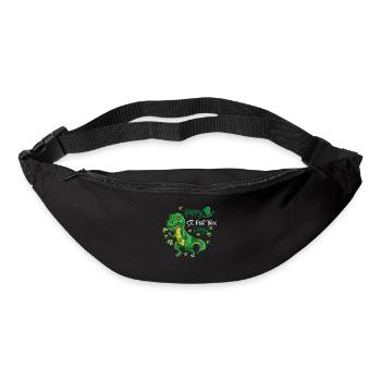 T Rex St.Patrick's Day Funny Holiday Outfit - Bum bag - black - Front