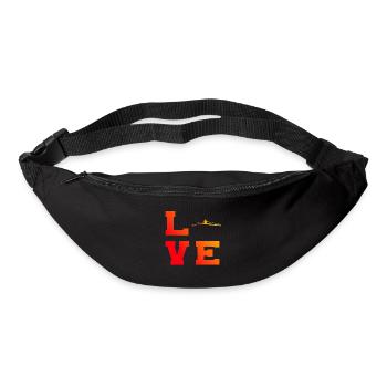 Rowing Ruderer Damen Herren Rudern - Gürteltasche - Schwarz - Vorne