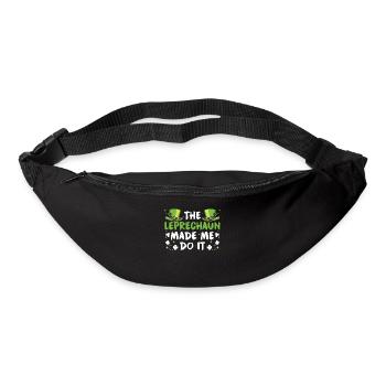 Der Kobold Hat Mich Dazu Gezwungen Leprechaun Ire - Gürteltasche - Schwarz - Vorne