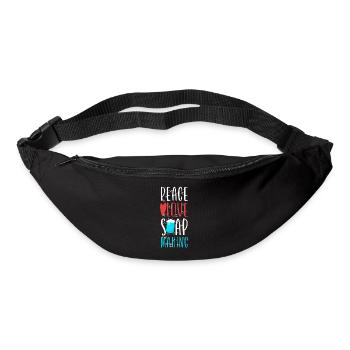 Soap Making Crafting Peace Love - Bum bag - black - Front