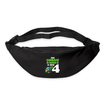Garbage Truck Garbage Man 4th Birthday Recycling Garbage - Bum bag - black - Front