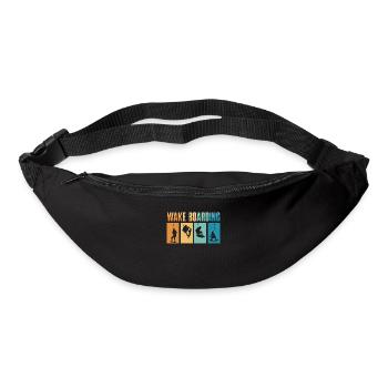 Wakeboard Wakeboarder Wakeboarding Cadeau - Sac banane - noir - Devant
