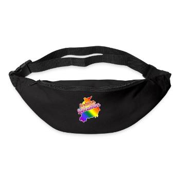 Lesbian Lancashire northern LGBTQI rainbow pride - Bum bag - black - Front
