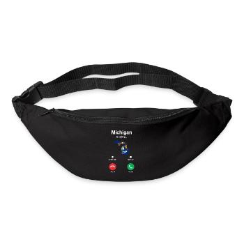 Reisendes Michigan geschenk - Gürteltasche - Schwarz - Vorne