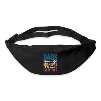 Dads Know A Lot Grandpas Know Everything Funny - Gürteltasche - Schwarz - Vorne