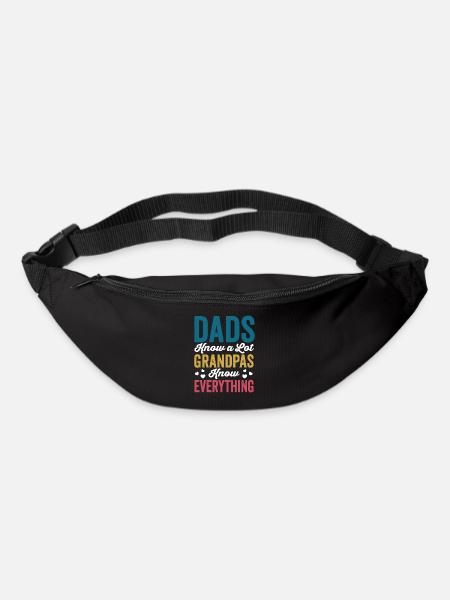 Dads Know A Lot Grandpas Know Everything Funny - Gürteltasche - Schwarz