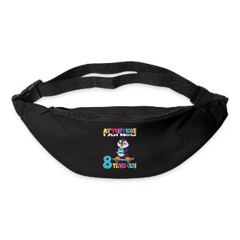 Penguin Birthday I Am Now 8 Years Old - Gürteltasche - Schwarz - Vorne