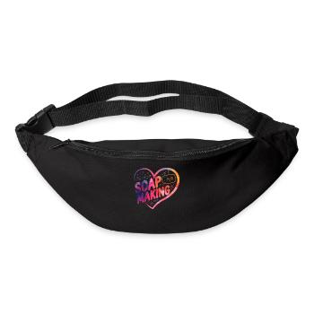 Soap Making Crafting Heart - Bum bag - black - Front
