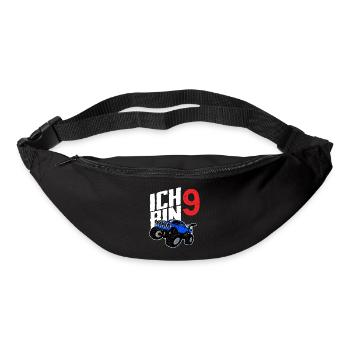 Monstertruck 9. Geburtstag Jungs Geschenk - Gürteltasche - Schwarz - Vorne