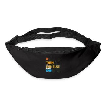 IF Your Heart Is Me Love Software Developer - Bum bag - black - Front