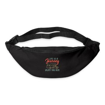 Life is a Journey Enjoy the Ride Motorhome Camping - Gürteltasche - Schwarz - Vorne