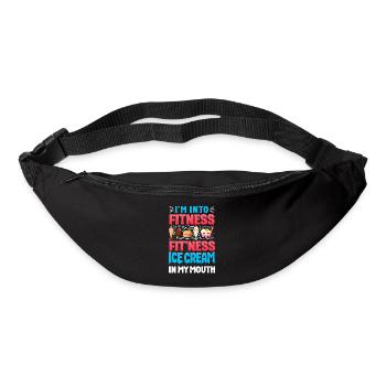 Cornet de crème glacée Popsicle que j’aime - Sac banane - noir - Devant
