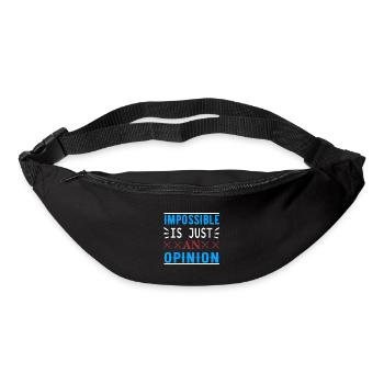 Impossible n’est qu’une seule opinion - la motivation - Sac banane - noir - Devant