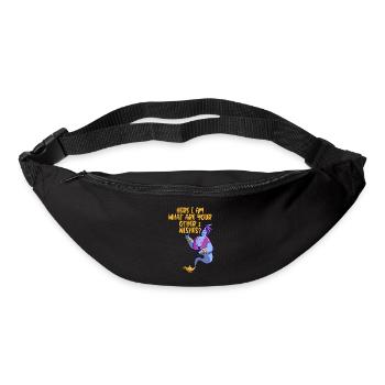 Here I Am, What Are Your Other 2 Wishes - Gürteltasche - Schwarz - Vorne