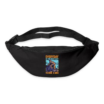 Everyday Is The Best Day To Ride A Bike - Biker - - Gürteltasche - Schwarz - Vorne