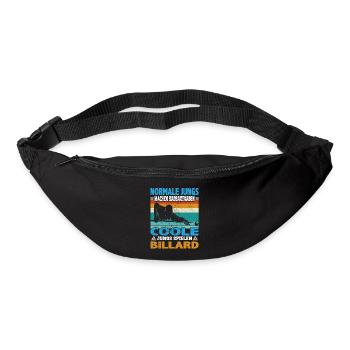 Snooker und Pool Billard Spruch für Billardspieler - Gürteltasche - Schwarz - Vorne