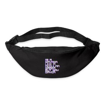 Je suis un Gaymer, comme un joueur régulier mais Way Gayer 4 - Sac banane - noir - Devant