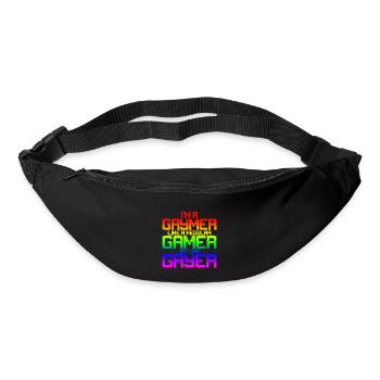 Je suis un gaymer, comme un joueur régulier mais Way Gayer 2 - Sac banane - noir - Devant