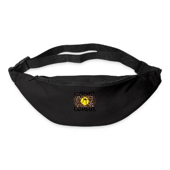 Softball-Cousin Stolzer Softballspieler-Cousin - Gürteltasche - Schwarz - Vorne