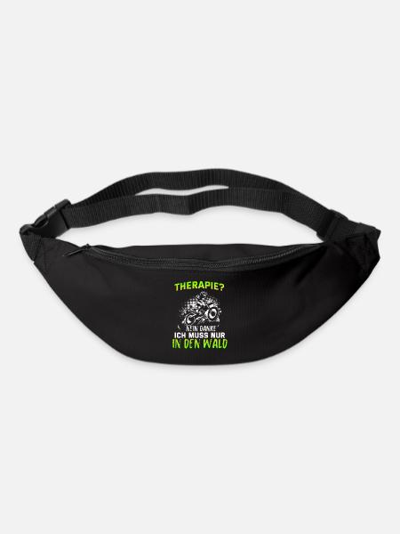 Motocross Tshirt Für Herren Damen Enduro Supermoto - Gürteltasche - Schwarz