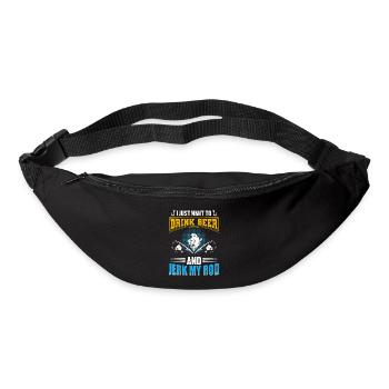 Fish Beer Fishing Fishing Fishing - Bum bag - black - Front