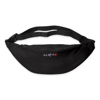 Ohio herzschlag geschenk - Gürteltasche - Schwarz - Vorne